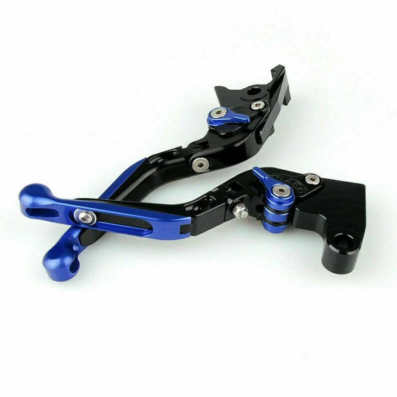 Adjustable Folding Brake Clutch Levers for Kymco AK550 (2017–2018) T9 Blue