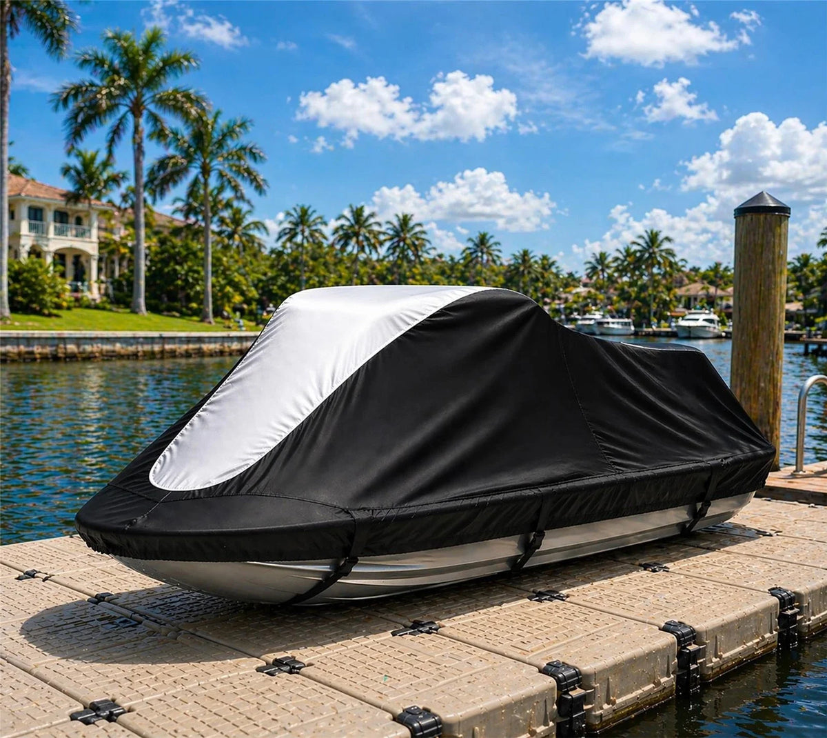 Jet Ski Cover for Sea Doo GTi (1996–2001) PWC Watercraft Black-Grey