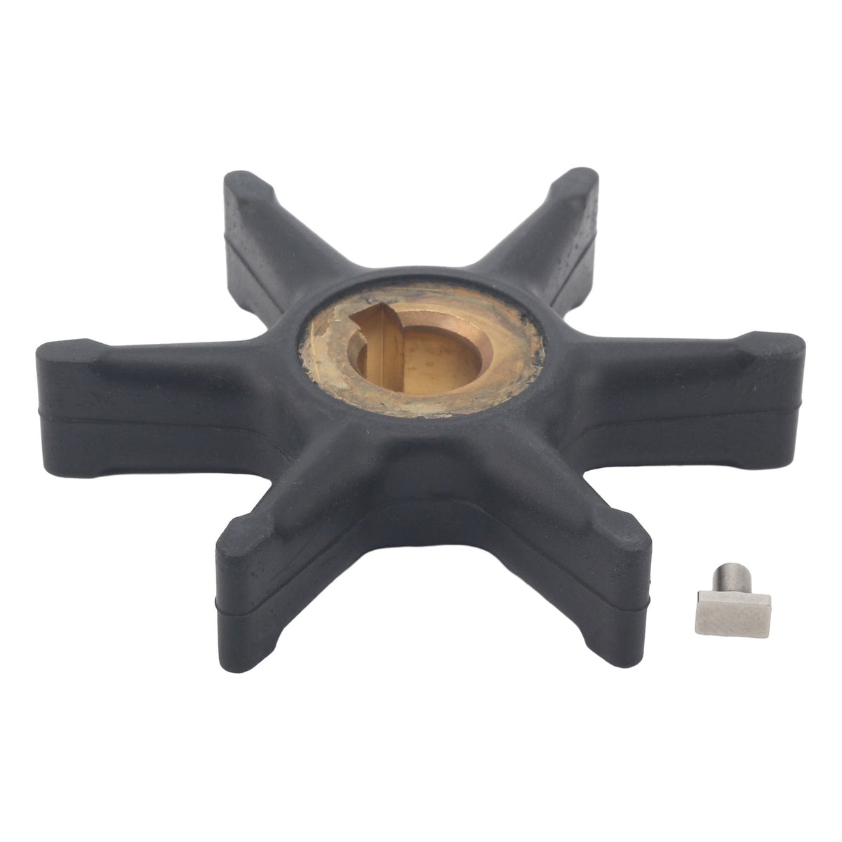 Outboard Water Pump Impeller & Key for Johnson Evinrude 3/4/5/5.5/6/7.5HP Motor