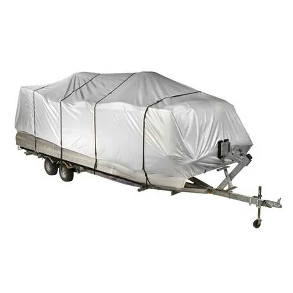 Covermate Pontoon Boat Travel Cover OV39158PL - Max 20 FT 5 Inches Silver