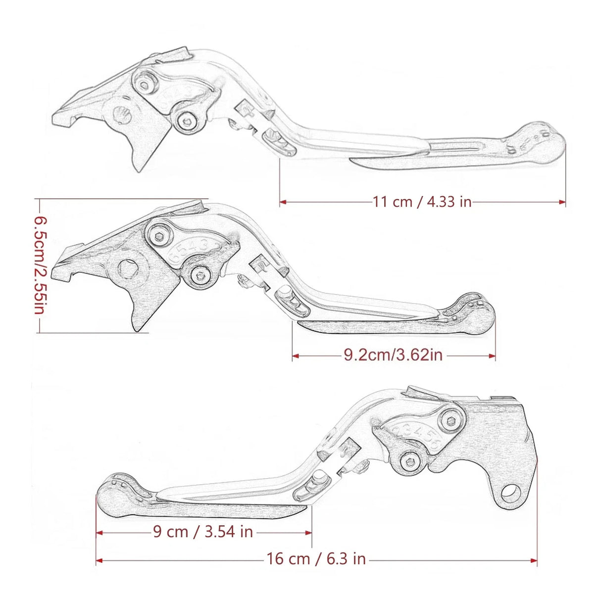 Adjustable Clutch Brake Lever for Honda CRF1100L Africa Twin (2022–2024)