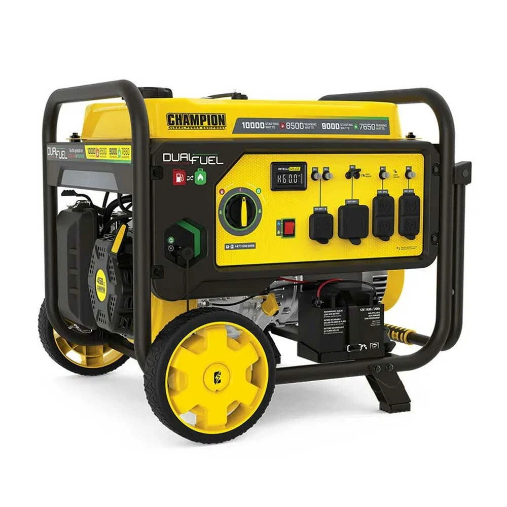 Champion Boat Portable Generator 201037 - 8500 Watt Dual Fuel 120V