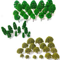 60pcs Trees for Multiple Models (Railroad, Train, Wargame, Diorama)
