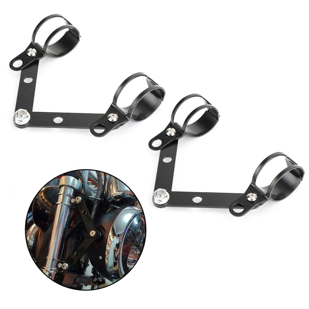 Fork Head Lamp Holder Adapter for Motorcycle (41-51mm)