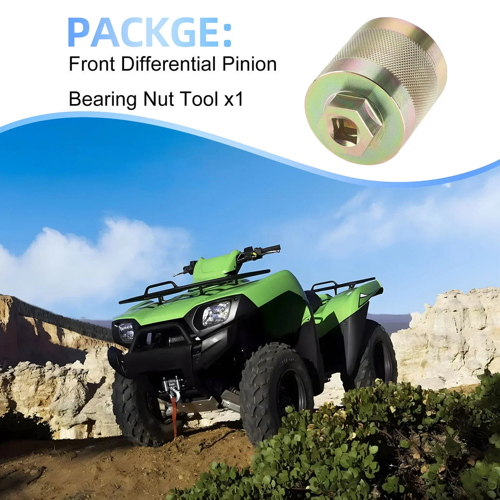 Front Differential Pinion Nut Tool for Kawasaki Brute Force 650 750 (2005–2023)