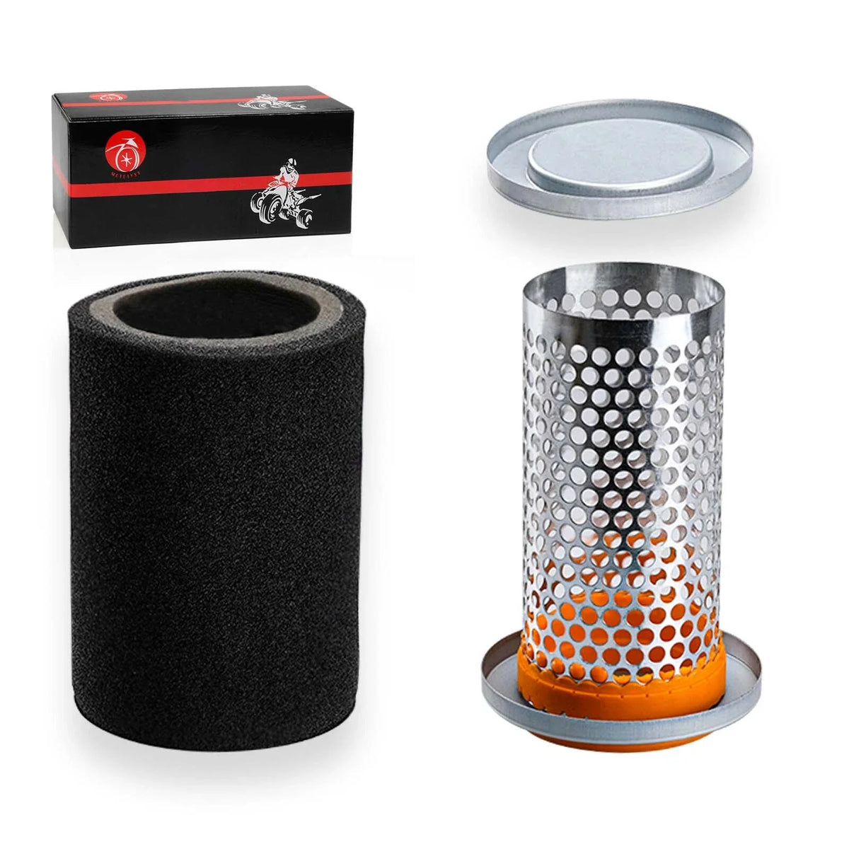 Air Filter & Guide Cage Cap Kit for Yamaha Grizzly 400 450 350 (2007–2014)