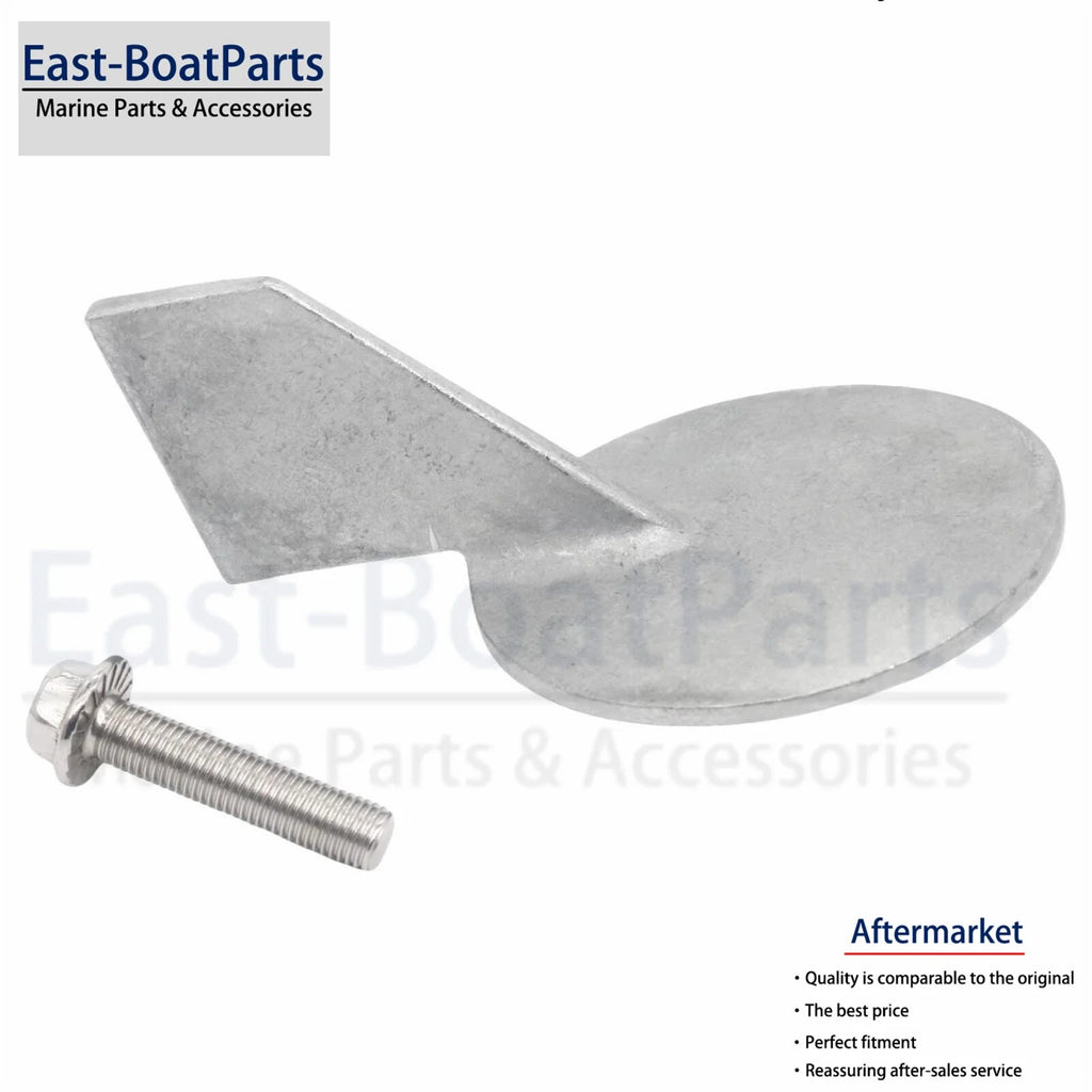 Zinc Trim Tab Anode for Yamaha 50-90 HP (688-45371-02, 18-6070)