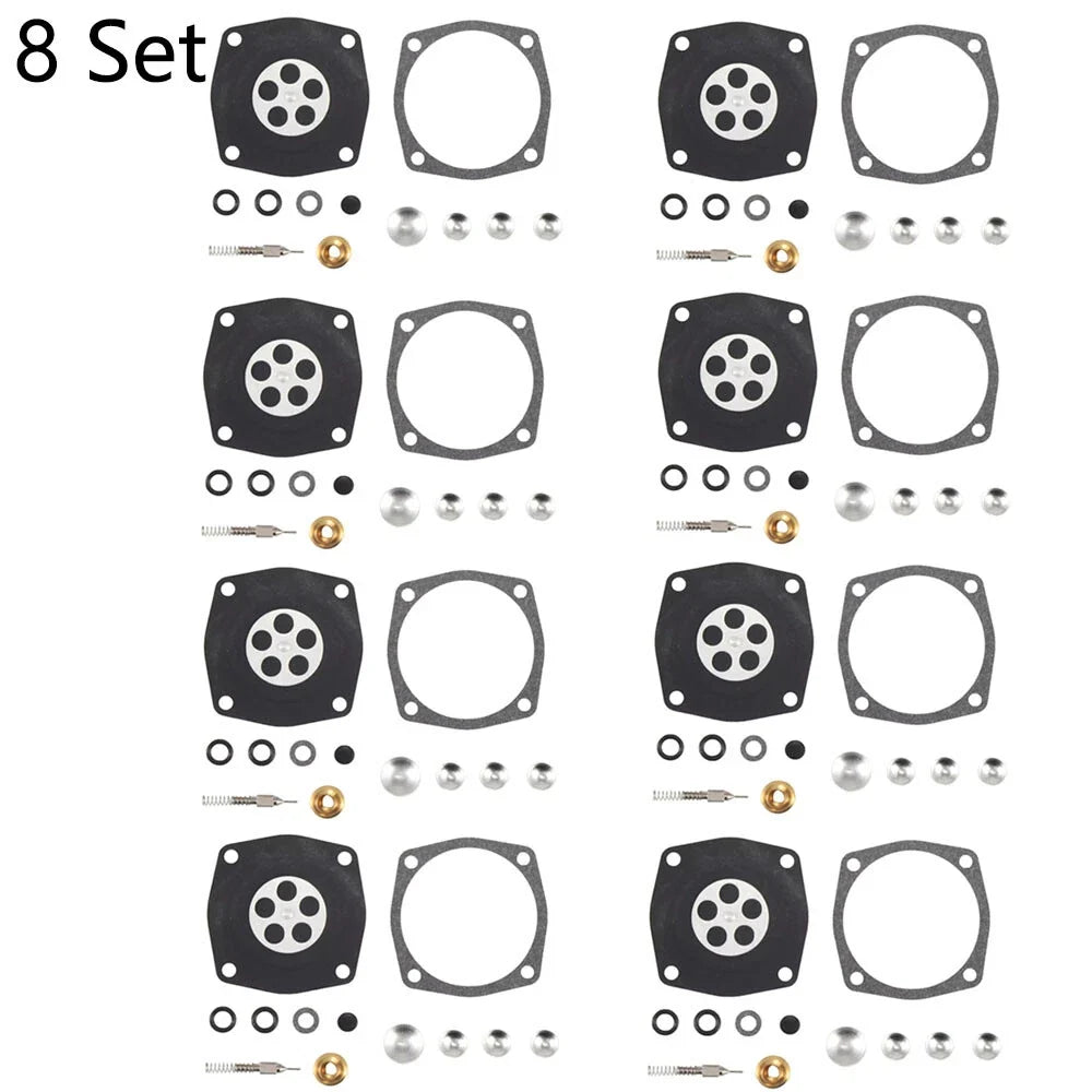 Set of 8 Carburetor Gasket Kit for Tecumseh Jiffy Ice Auger 30 & 31 (630978, 630932)