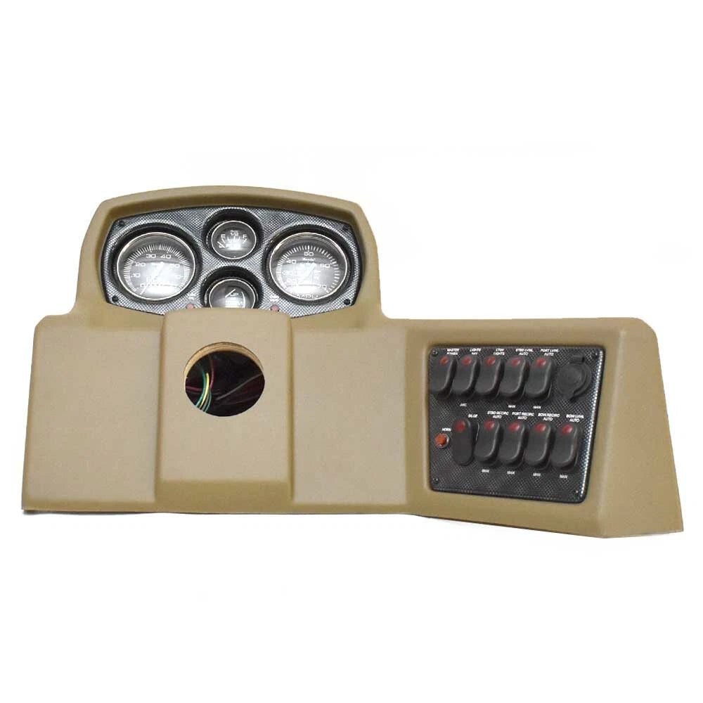 G3 Boat Dash Console 73427463 - Mercury Faria Gauges Brown Fiberglass