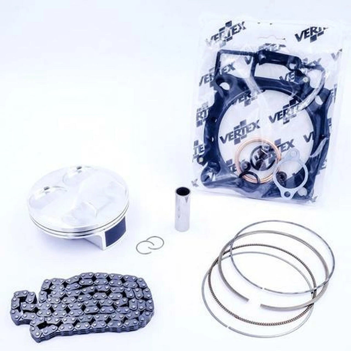 Vertex Top End Gasket Kit for 4T KTM EXCF 250 EXC250F 17-22 COMPR 12.8:1 (77.96)