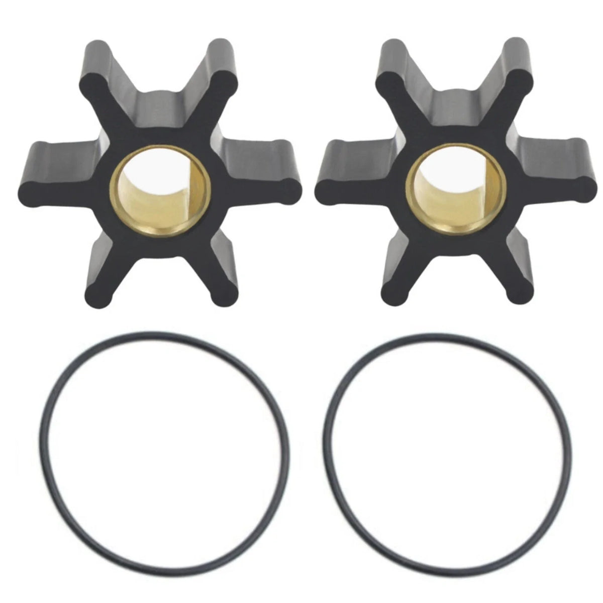 2Pcs Water Pump Flexible Rubber Impeller for Sherwood 8000K (2000–2023)