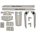 Supra Boat Non-Skid Mats 116471 - SE Roush Cool Gray Gunnel (kit)