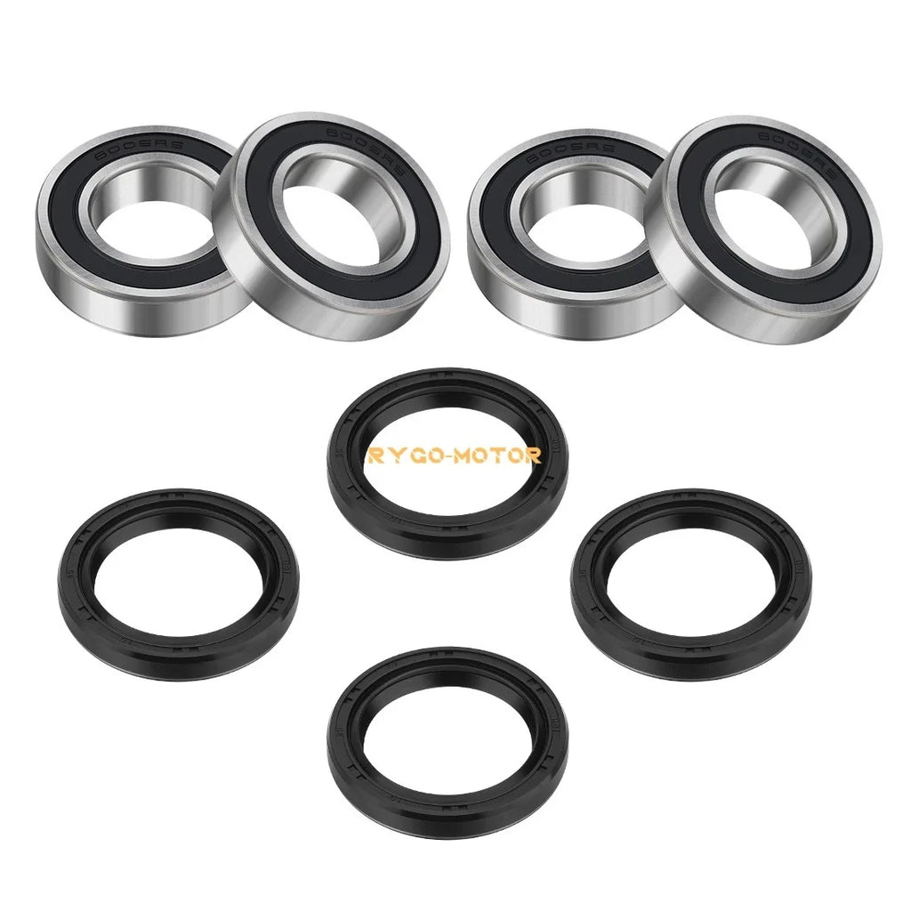 Set of 2 Front Wheel Bearings Seal for Kawasaki Mule 3000–4010