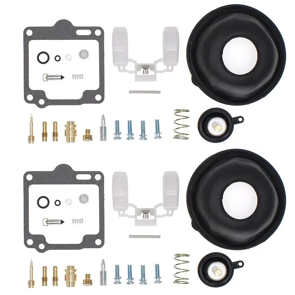 2X Carburetor Repair Kit Float Diaphragm for Yamaha XV750 XV1100 (1981–1999)