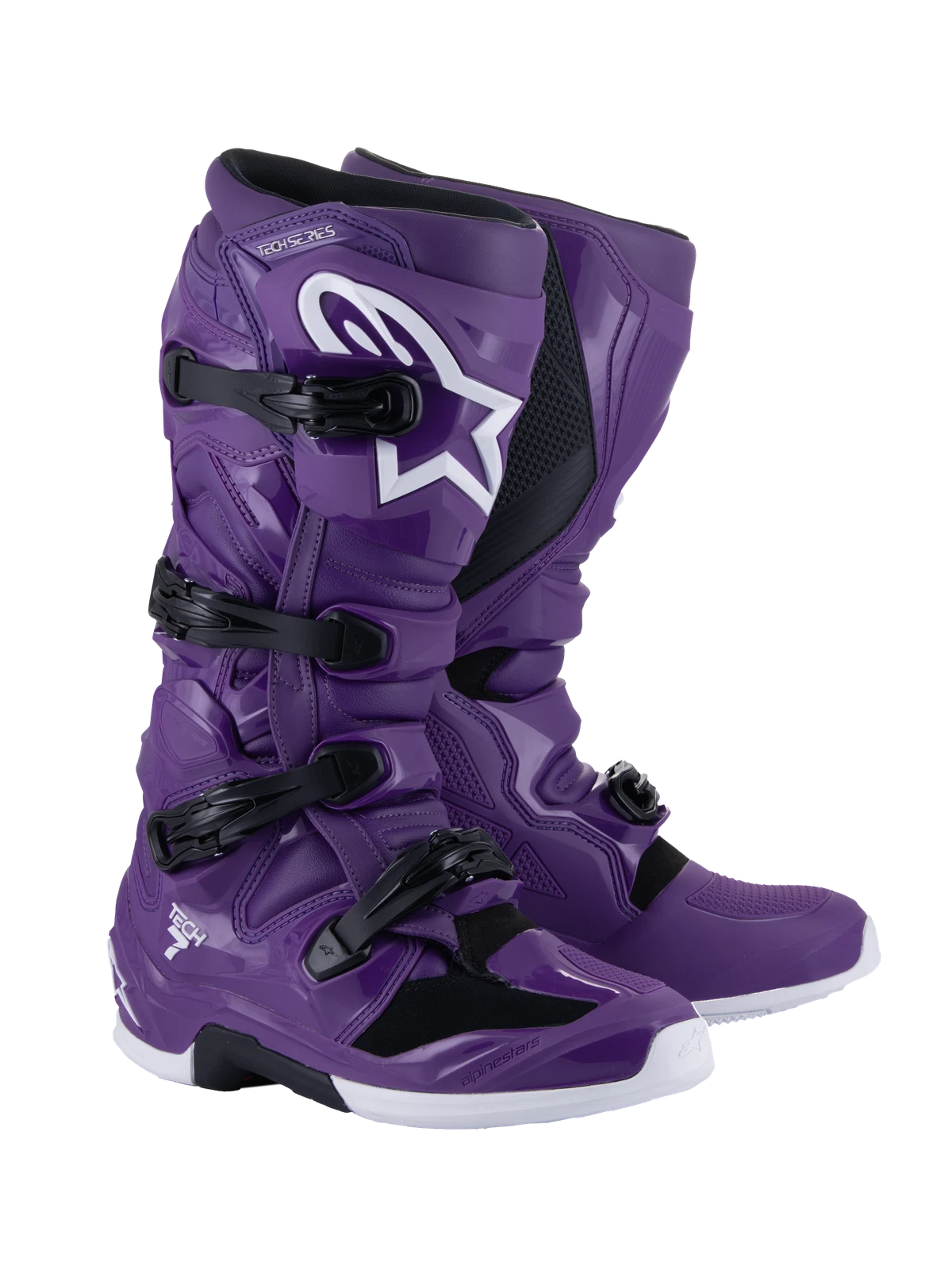 Alpinestars Tech 7 Off-Road Motorcycle Boots US 12 Purple with Advanced