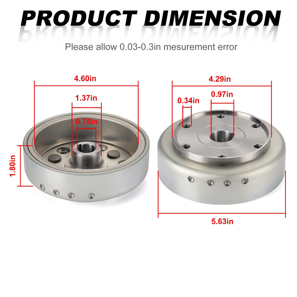 Flywheel 5UH-81450-00-00 for Yamaha Wolverine 350 YFM350X (2006–2009)