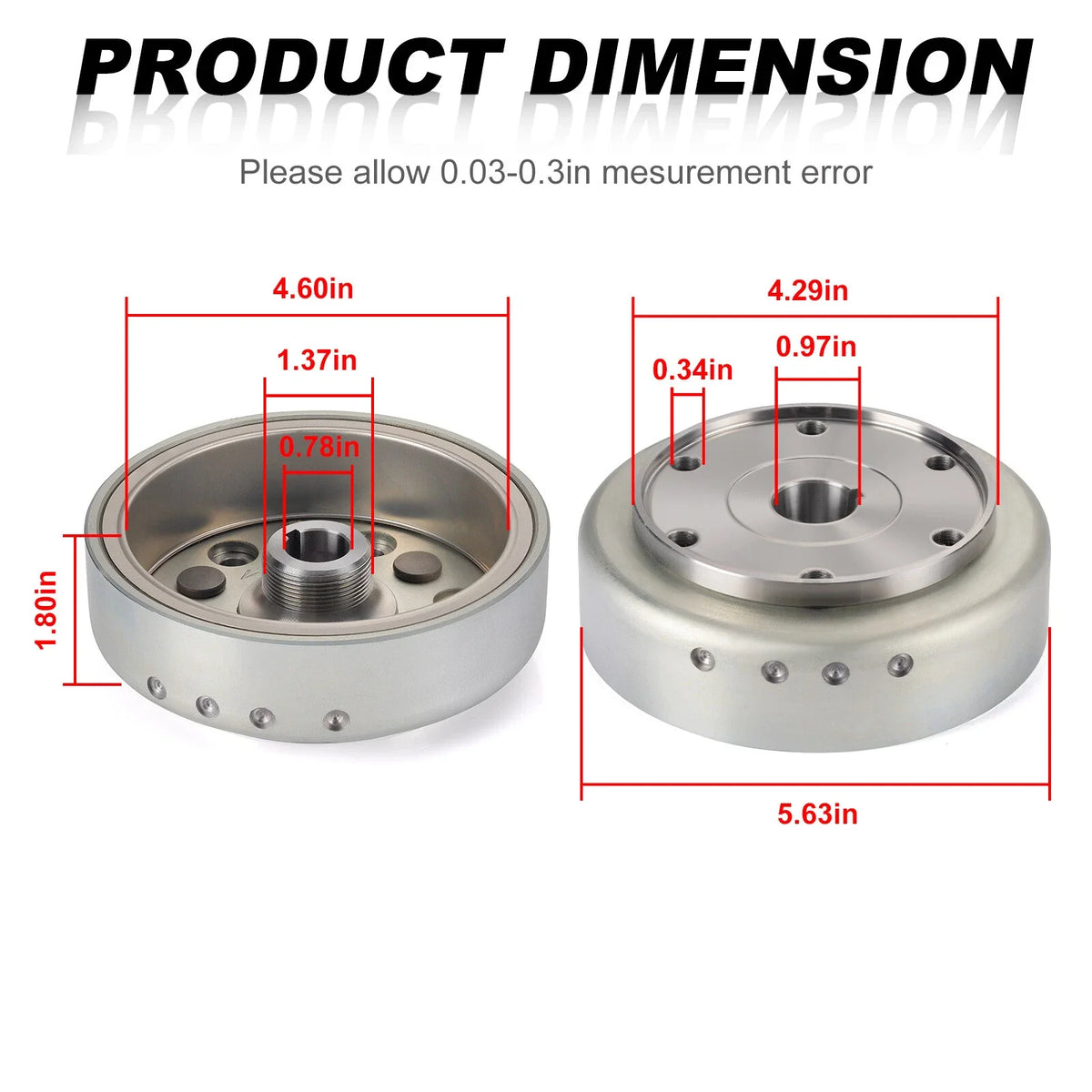 Flywheel 5UH-81450-00-00 for Yamaha Wolverine 350 YFM350X (2006–2009)