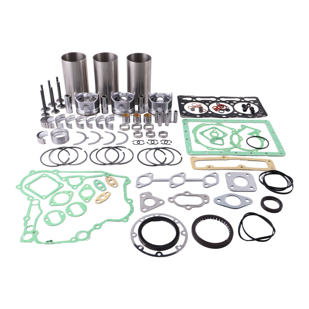 Overhaul Rebuild Kit for Kubota D1105 3-Cylinder Water-cooled Diesel Engine
