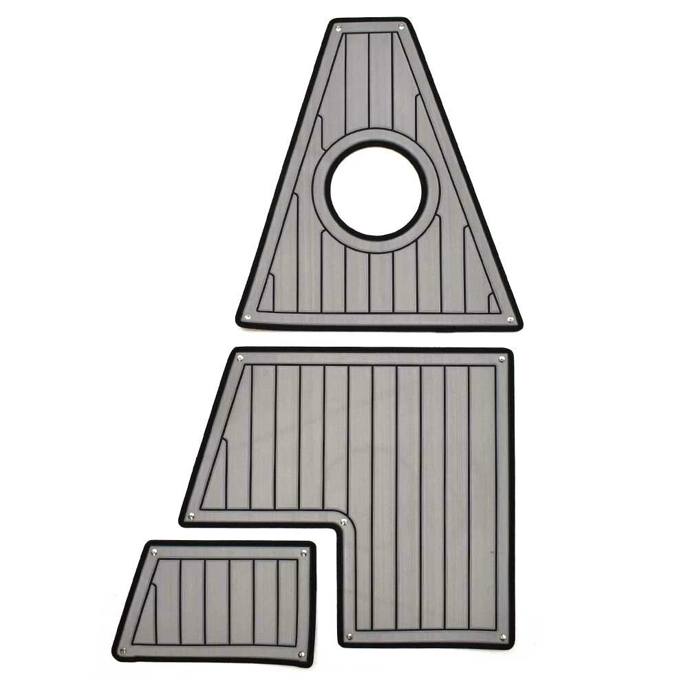Striper Boat Non-Skid Cabin Mats 8138079 - 200WA Gray Black (set of 3)