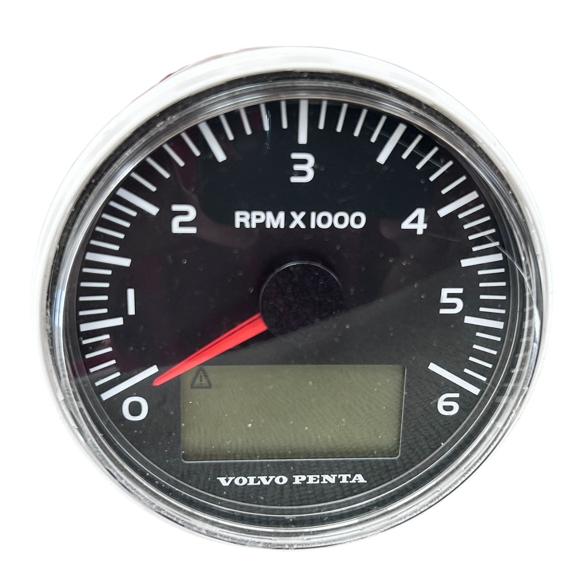 Volvo Penta EVC Tachometer Gauge 6000rpm, Black, 21628165, OEM (missing Bezel)