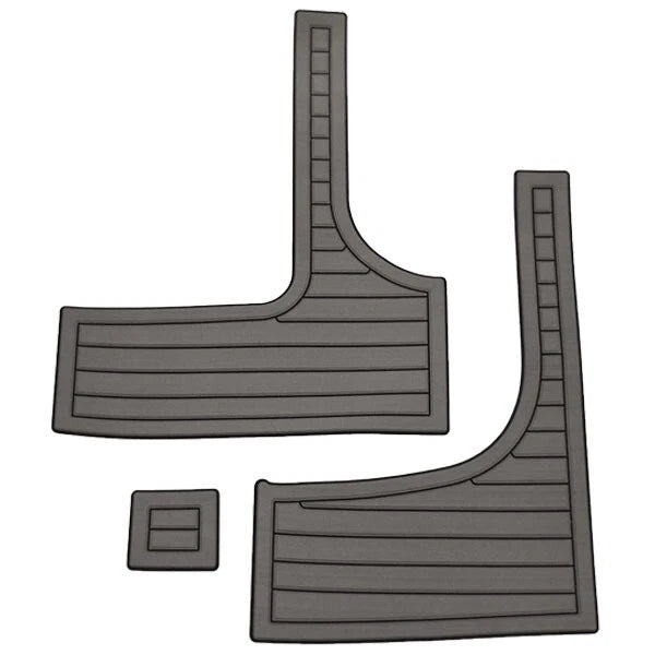 Larson Boat Non-Skid Mats 8175-0193 - Slate Gray Black (set of 3)