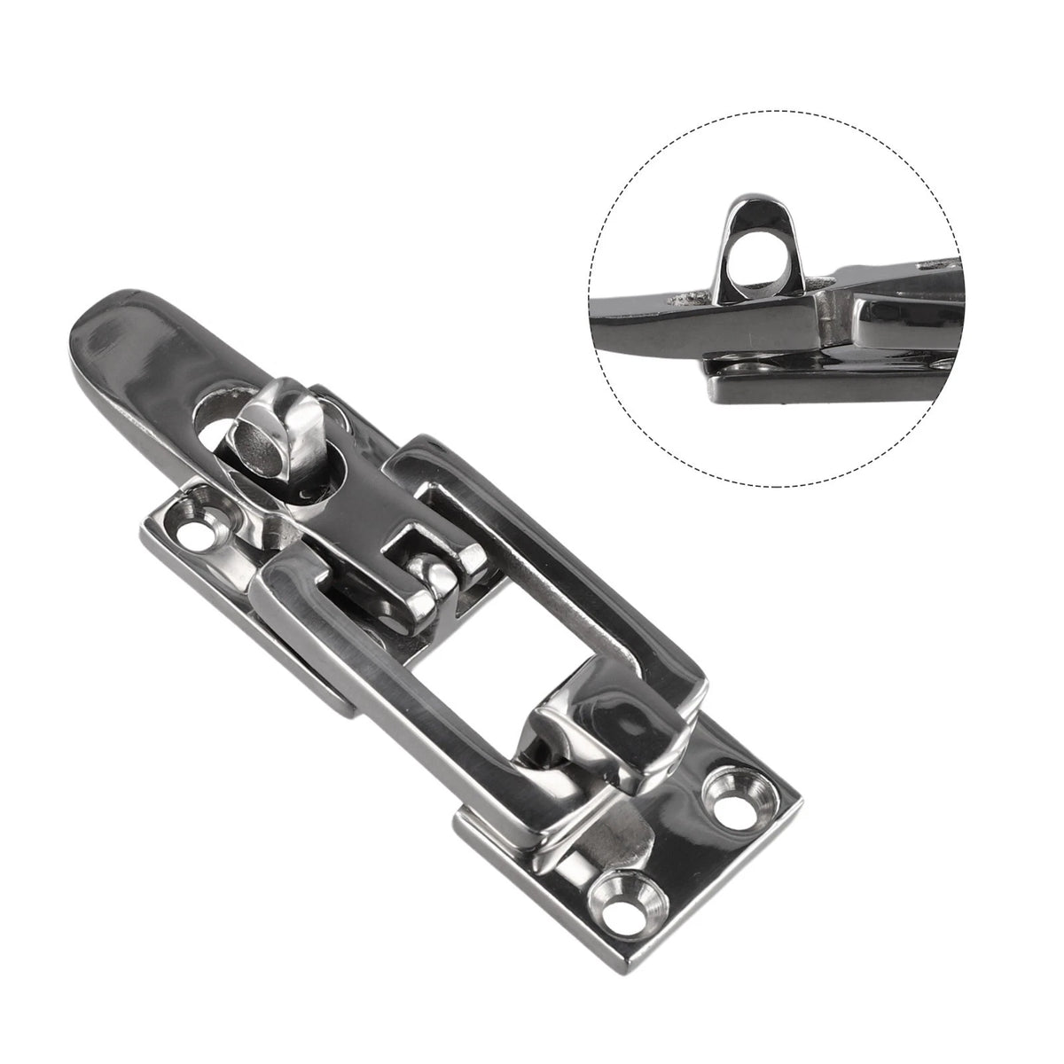 Marine Grade Door Lock Latch Anti Rattle Clamp 316 Stainless Steel Construction