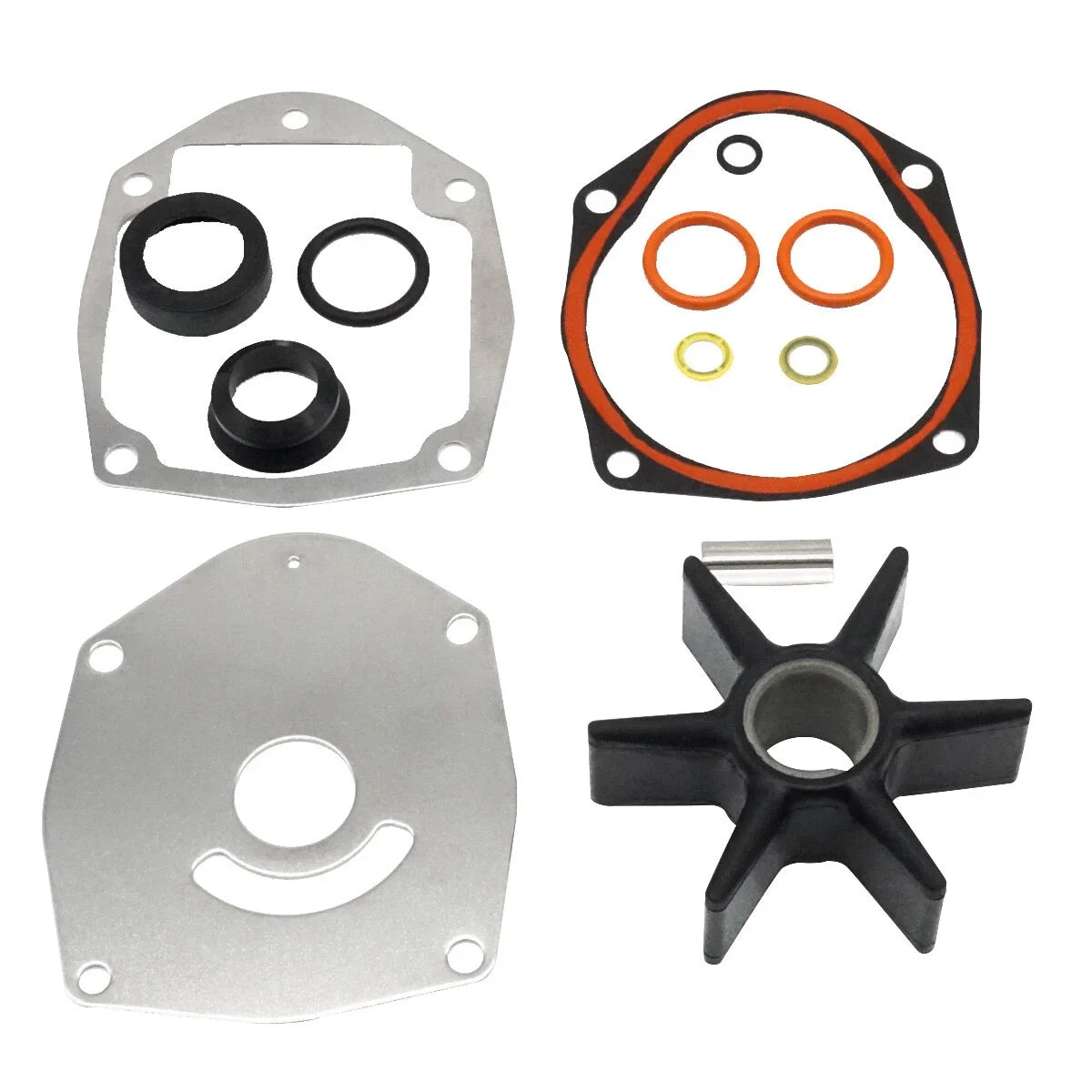 Water Pump Impeller Kit for Mercury 4Stroke 75-100 HP Outboard (47-8M0100526)