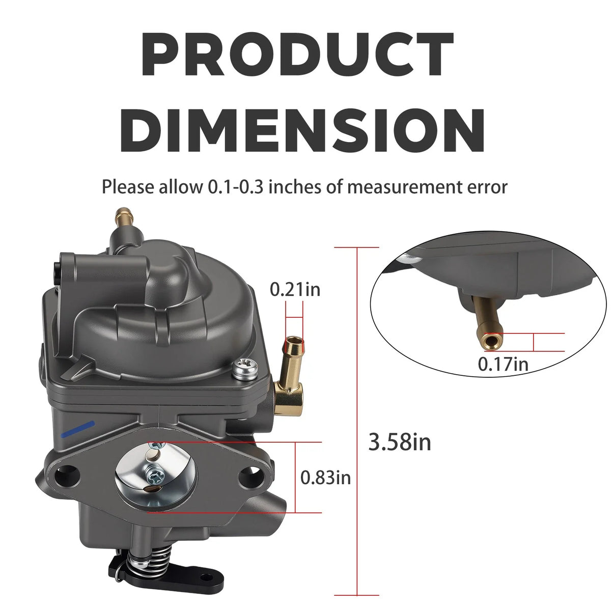 Carburetor 16100-881-A01 for Honda BF8 BF8A BF8AM BF8AH BF8AK (8 HP)