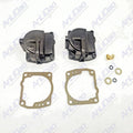 2Pcs Fit Johnson Evinrude Carburetor Float Bowl Chamber with Gasket 0433000 766418