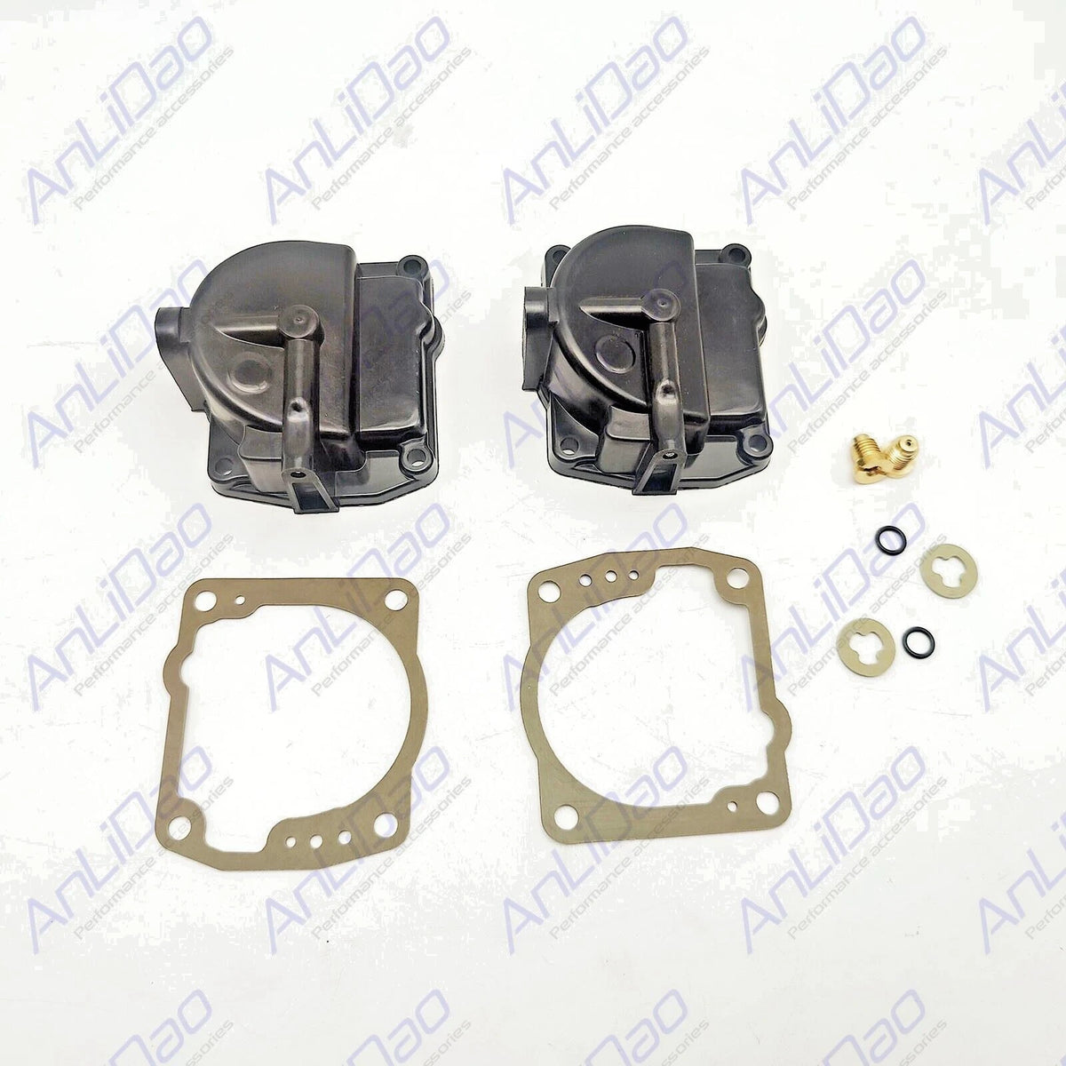 2Pcs Fit Johnson Evinrude Carburetor Float Bowl Chamber with Gasket 0433000 766418