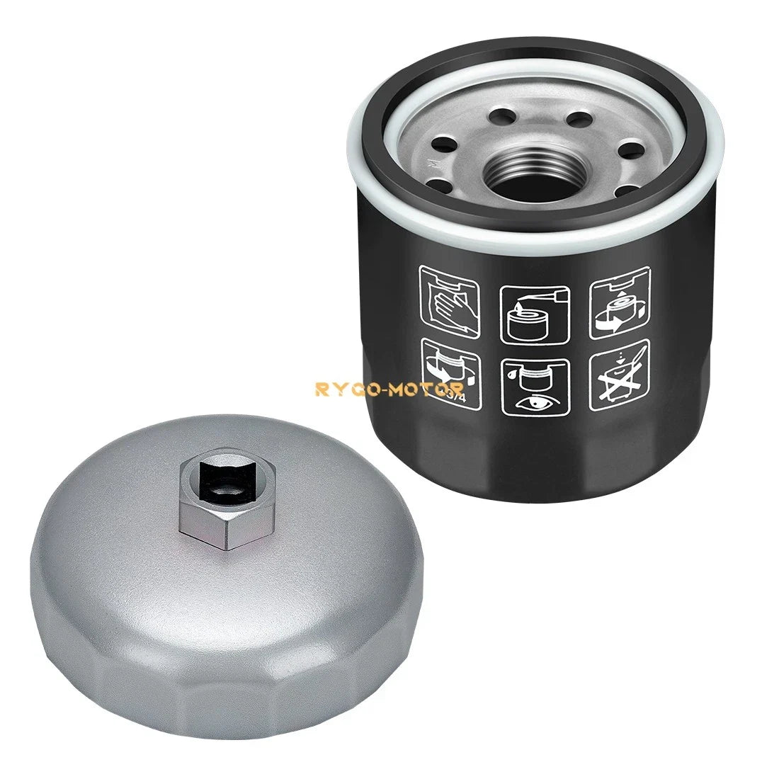 Oil Filter & Wrench Tool for Kawasaki (49065-7010, 49065-2071, 49065-2062, 49065-2057)