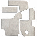 Cobalt Boat Snap-In Deck Mats 406784 - Lt Gray Woven Vinyl (set of 4)