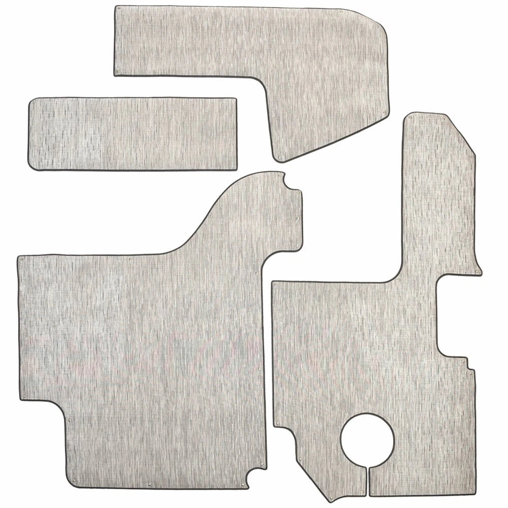 Cobalt Boat Snap-In Deck Mats 406784 - Lt Gray Woven Vinyl (set of 4)