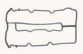 Valve Cover Gasket for Yamaha 200-250 Hp V6 4-Stroke (2000–2023)