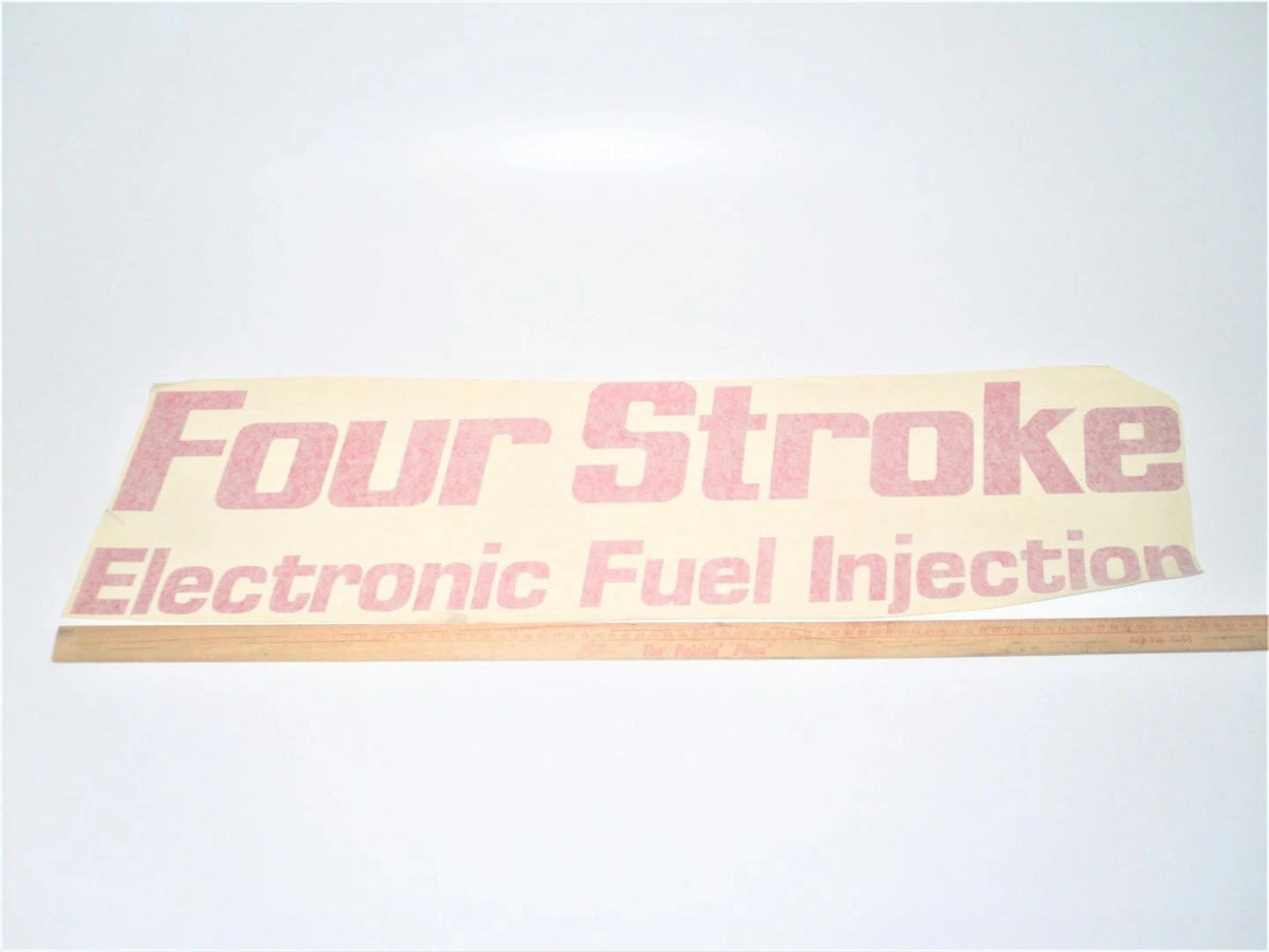 Johnson Evinrude Four Stroke Electronic Fuel Injection Red Vinyl Graphic Decal