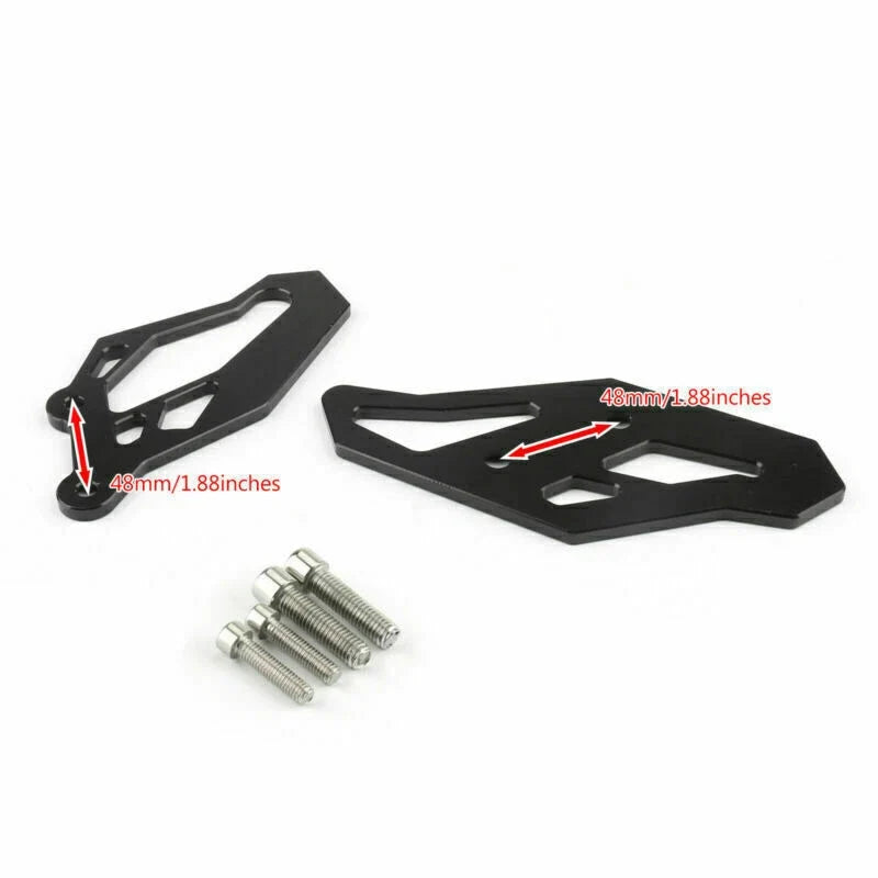 CNC Footrest Rearset Adapter Plates for Yamaha YZF R3 R25 (2013–2016)