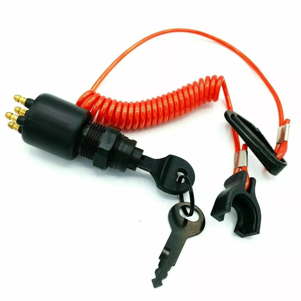 Ignition Switch Key w/Lanyard for OMC BRP Johnson Evinrude (1996-Up) 5005801