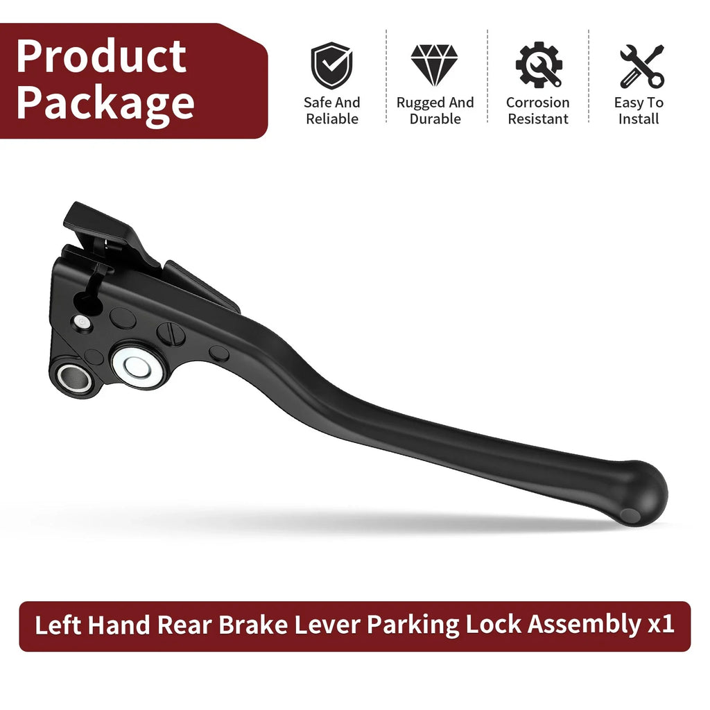 Left Hand Rear Brake Lever Parking Lock Assembly for Honda Foreman 400-500