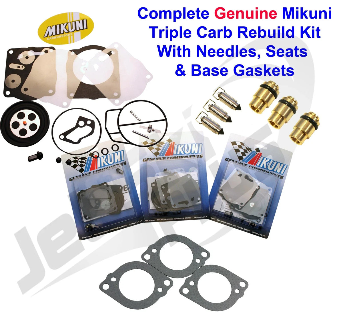 Mikuni Triple Carb Rebuild Kit for Yamaha GP1200R (1996–2001)