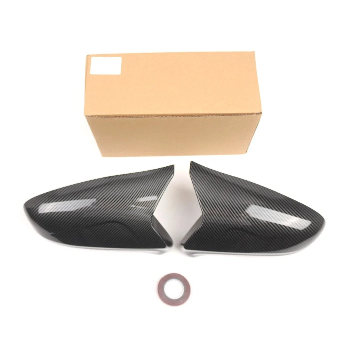 Pair Carbon Look Side Mirror Cover Caps for Lexus IS250/IS350 (2006–2012)