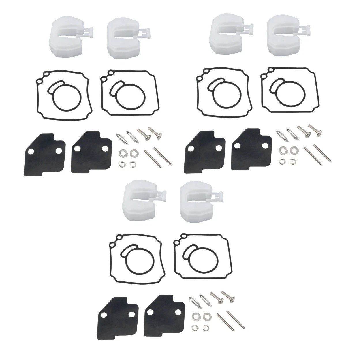 3C8-87122-1 Carburetor Repair Rebuild Kit for Tohatsu 40 50HP 2Str Outboard 3Pcs