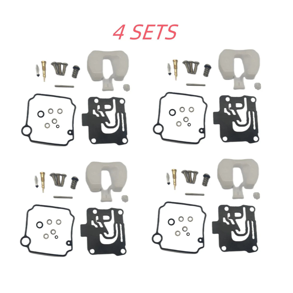 Set of 4 Carburetor Repair Kit 62Y-W0093-11 for Yamaha 4 Stroke 40HP 50HP