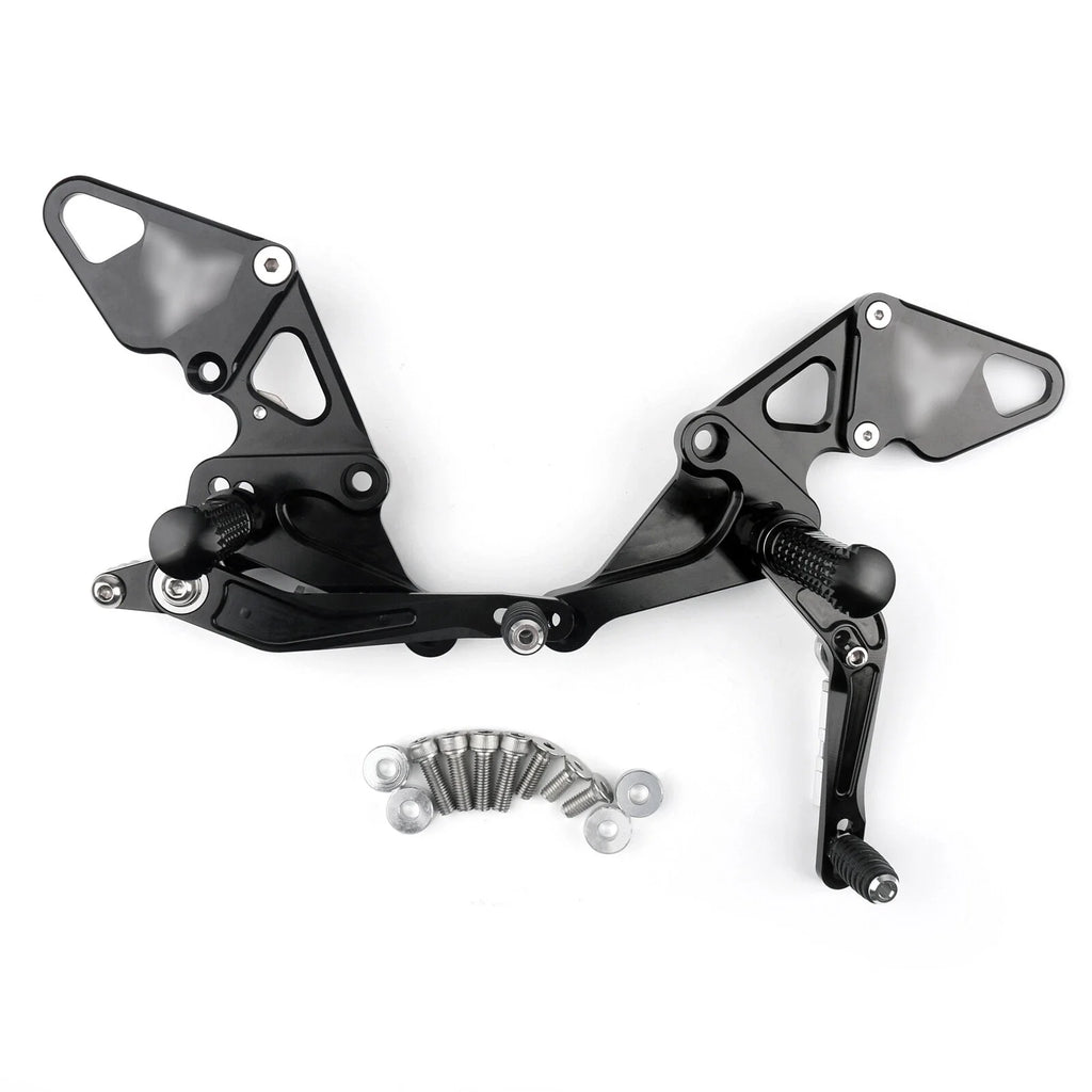Black Rear Footpegs for Yamaha MT07 FZ07 (2014–2020) T9