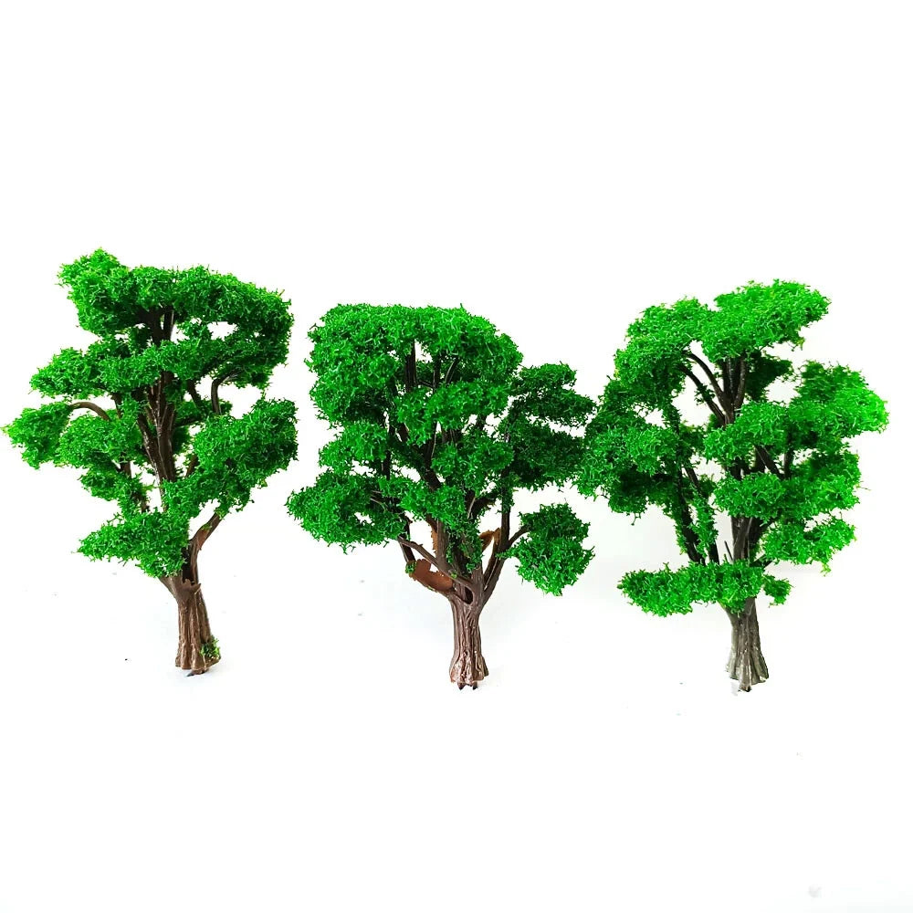 10Pcs 3.93" Tree Model for Garden Park Railroads Scenery Layout