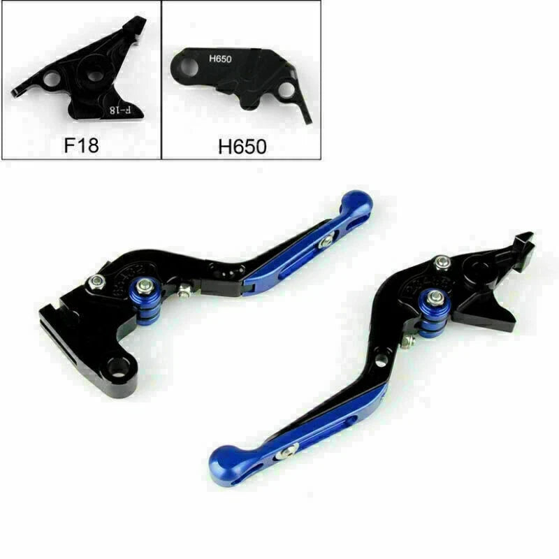 Adjustable Brake Clutch Levers for Honda CBR650F/CB650F (2014–2020) - Blue