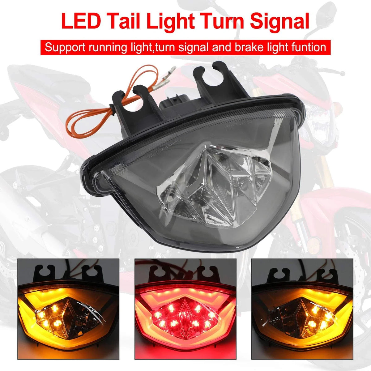 LED Tail Light Turn Signal for Suzuki GSX-S 1000 F GSX-S 750 Z (2017–2021)