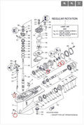 Seal Kit for Yamaha 4-Stroke 225 250 300 HP (93101-30002)