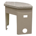Misty Harbor Boat Corner Galley Console - Pontoon 30 5/8 X 38 5/8 Inch Taupe