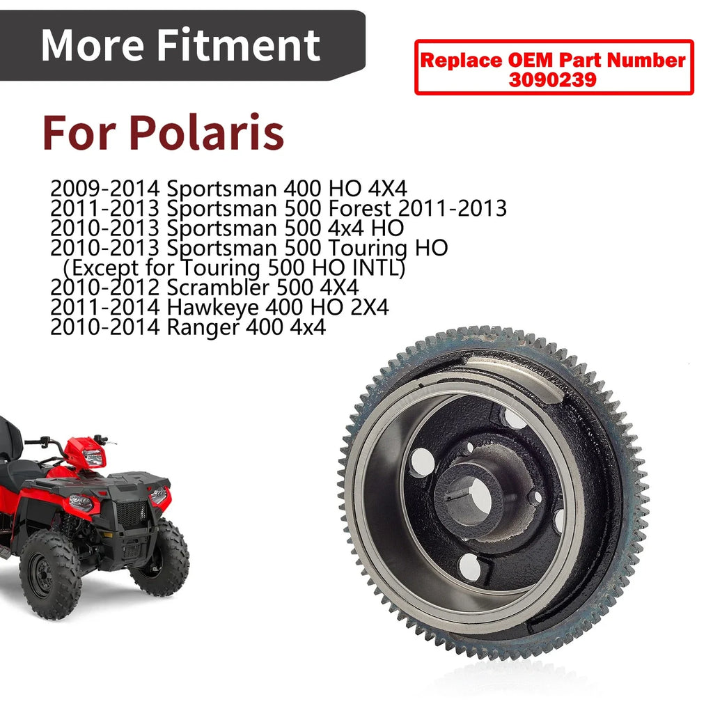Magneto Rotor Flywheel #3090239 for Polaris Scrambler 500 4X4 (2010–2012)