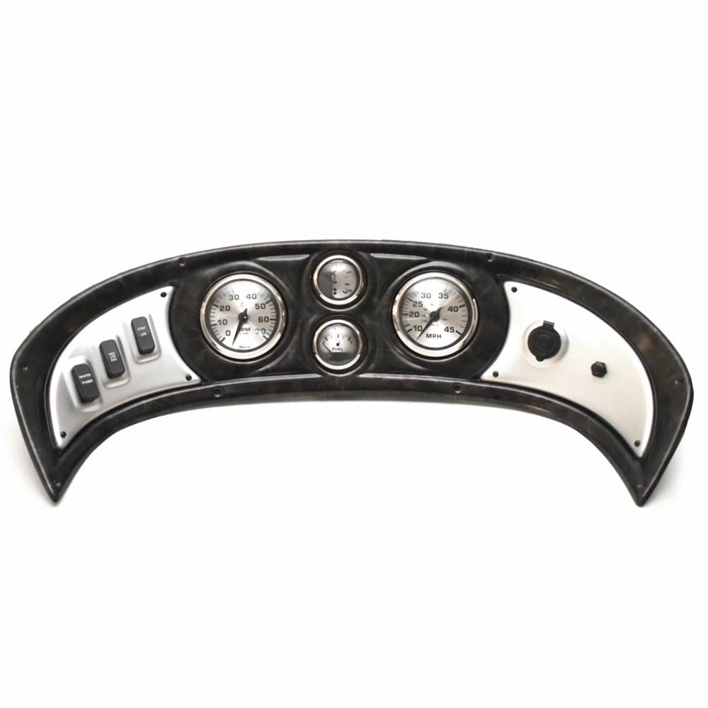 G3 Boat Dash Panel F03373422934 - with Faria Gauges Mercury Black Silver